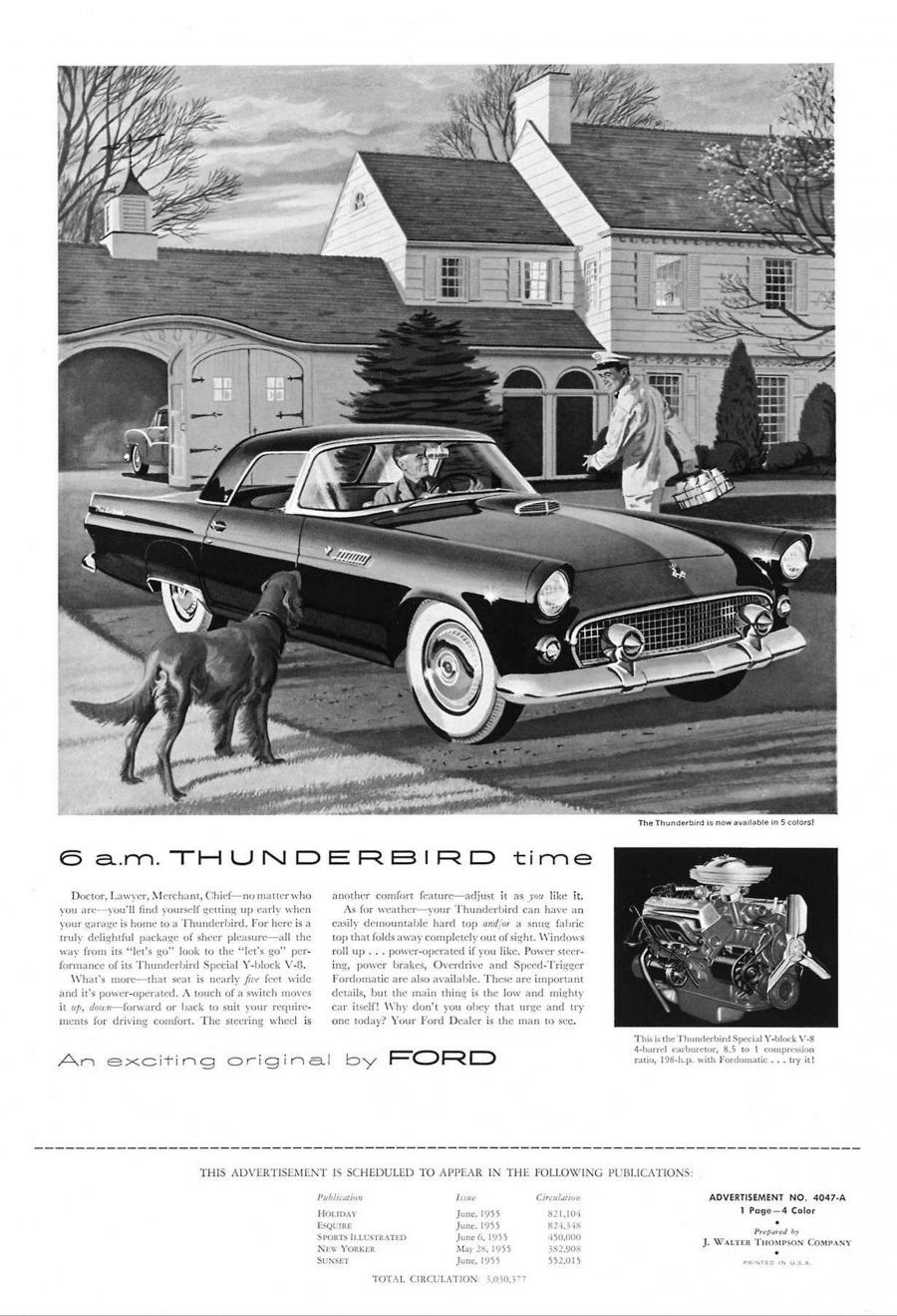  Ford Thunderbird (P5/40) 1955 года  (фото 47 из 128)